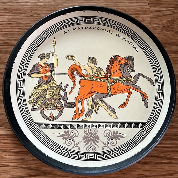 Greece ARTEMIS handmade terracotta plate hanging - Picture 2 of 6